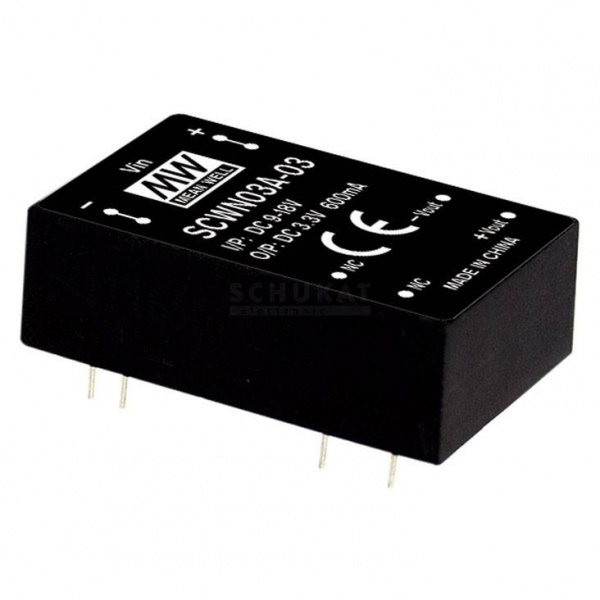 купить Mean Well SCWN03A-03 DC/DC-Wandlermodul   600 mA 3