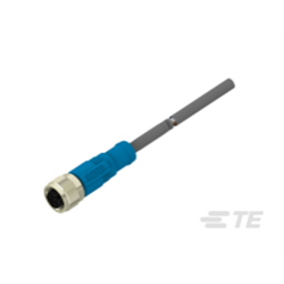 купить T4151320002-001 TE Connectivity M12  Cable Assembly Single Ended Female Straight / 500 mm PUR Cable, 2 wire / UNShielded