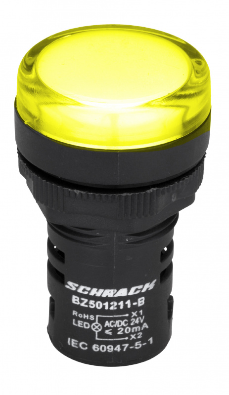 купить BZ501211B Schrack Technik LED-Leuchtmelder Monoblock 24V-AC/DC gelb