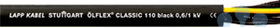 купить Кабель OLFLEX CLASSIC 110 5х16 G Black 0.6/1кВ (м) LappKabel 1120375