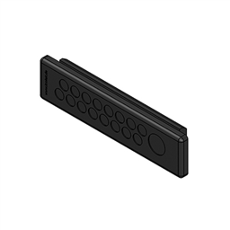 купить 50583 Icotek KEL-DP-E 86|17 bk / Cable entry plate, pluggable, for wall thickness 1.5 - 2.5 mm, IP64