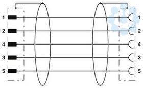 купить Кабель для датчика SAC-5P-M12MS/ 3.0-PUR/M12FS SH Phoenix Contact 1500910