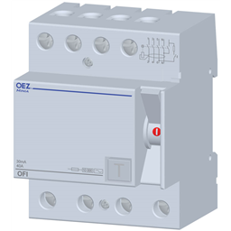 купить OEZ:36834 OEZ Устройство защитного отключения / In 100 A, Ue AC 230/400 V, Idn 500 mA, 4-полюс, Inc 10 kA, тип A