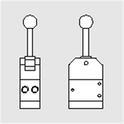 купить 7010001150 Metal Work 70 series valve manual couplings 1/8" 5/3 front lever stable open centres