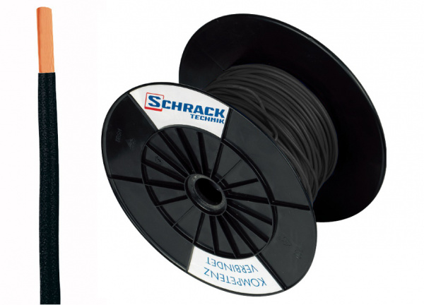 купить XC91010201 Schrack Technik Spule H07V-U (Ye) 2,5mm² schwarz, eindrähtig