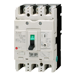 купить NV125-HEV_4P_060A_100/200/500mA_F Mitsubishi Earth Leakage Circuit Breaker 4-Pole 60A 100/200/500mA selectable Front connection type