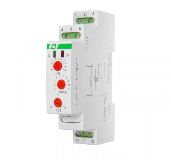 купить Реле тока PR-611-05 (540-640А ; регулир. задержка отключ.; с выносным ТТ в комплекте 1 модуль; монтаж на DIN-рейке) F&F EA03.004.010