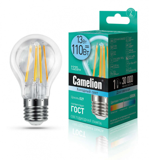 купить Лампа светодиодная LED13-A60-FL/845/E27 12Вт 220В Camelion 13717