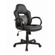 купить Кресло BN_DP_ EСhair-659 TPU черный, серый кожзам, пластик