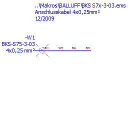 купить BKS-S74-3-03 Balluff Connector cable 4x0,25mm? straight