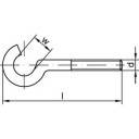 купить TOOLCRAFT Gebogene Schraubhaken 80 mm Stahl galvan