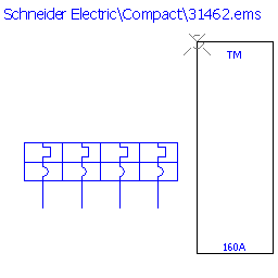купить 31462 Schneider Electric trip unit - TMD 160 A / 4 poles 3d+N/2 / NS250