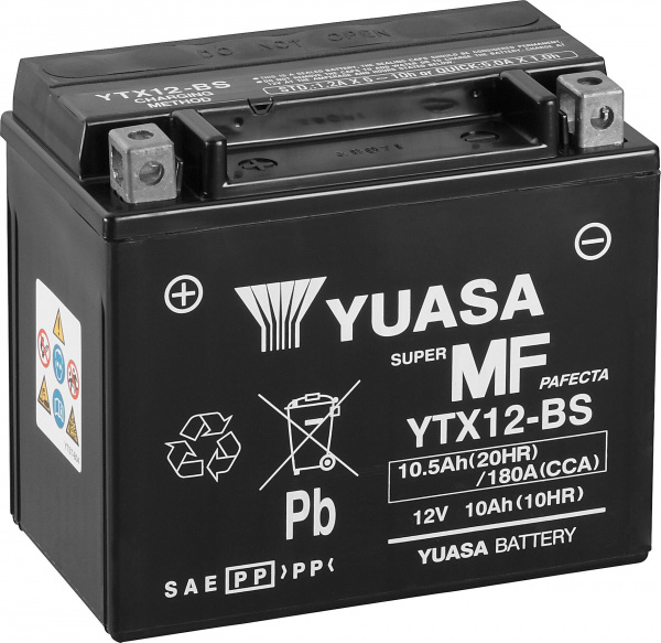 купить Yuasa YTX12-BS Motorradbatterie 12 V 10 Ah  Passen
