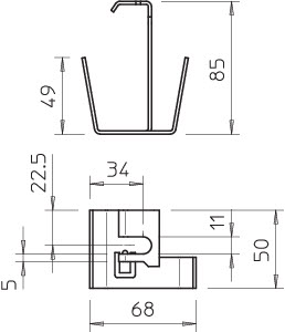 купить Подвес лотка потолочный MAH LTR FS OBO 6358810