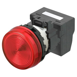 купить M22N-BN-TRA-RB-P Omron Indicator (Cylindrical 22-dia.), Cylindrical type (22/25 mm dia.), Plastic flat, Lighted, LED, Red, 12 VAC/VDC, Push-In Plus Terminal Block, IP66