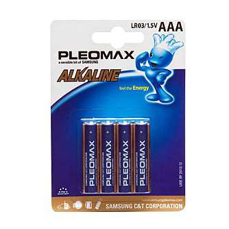 купить Элемент питания алкалиновый LR LR03 BP-4 (блист.4шт) Pleomax C0019241