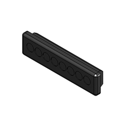 купить 50591 Icotek KEL-DP-S 69|8 bk  / Cable entry plate, pluggable, for wall thickness 1.5 - 2.5 mm, IP64