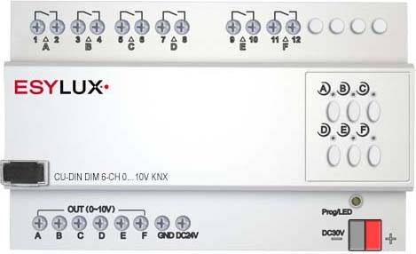 купить ESYLUX KNX EC10430329 Dimmaktor   CU-DIN DIM6CH010