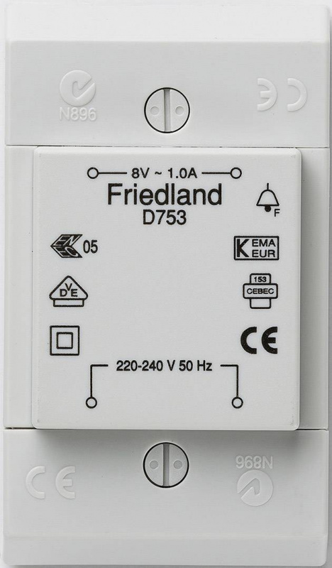 купить Friedland D753 Klingel-Transformator 8 V/AC 1 A