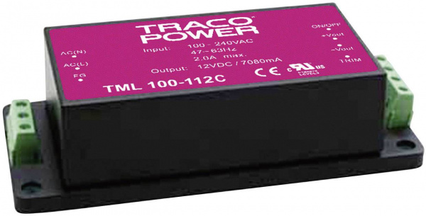 купить AC/DC-Printnetzteil TracoPower TML 100-124C