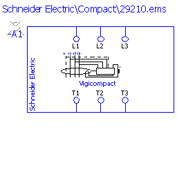 купить 29210 Schneider Electric earth-leakage module Compact Vigi MH - 3P / 200..440 V - 30..10000 mA / NS160