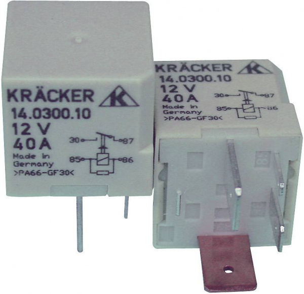 купить Kraecker 14.0300.10 Kfz-Relais 12 V/DC 70 A 1 Schli