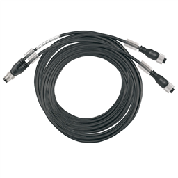 купить 1812550500 Weidmueller Sensor-actuator adaptor cable (assembled) / Sensor-actuator adaptor cable (assembled), Connecting line, M12 / M12, 3, 5 m, Twin cabling, pin, straight, 2x socket, straight, Black