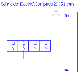 купить 29051 Schneider Electric trip unit - TMD 80 A 4 poles 4d / NS100