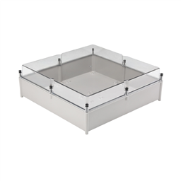 купить 9502870000 Weidmueller Plastic housing / Plastic housing, TBF (polyester empty enclosure), Height: 603 mm, Width: 605 mm, Depth: 210 mm, Material: Glass fibre-reinforced polyester, light grey (RAL 7035), Transparent