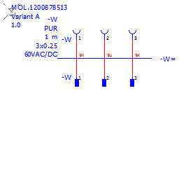 купить 1200878513 Molex M8 - M12 Double-Ended Cordset, Female - Male / Nano-Change (M8) to Micro-Change (M12) Double-Ended Cordset, 3 Poles, Female (90°) to Male (Straight), 0.25mm2 PUR Ls0H Cable, 1.0m (3.28') Length