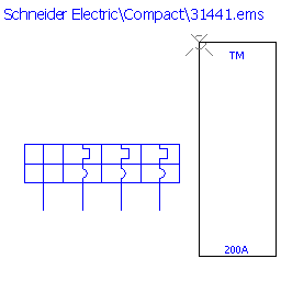 купить 31441 Schneider Electric trip unit - TMD 200 A / 4 poles 3d / NS250