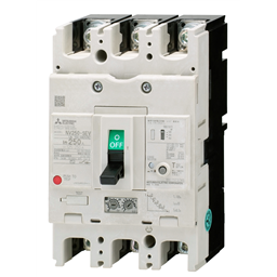 купить NV250-SEV_3P_125-250A_100/200/500mA_F Mitsubishi Earth Leakage Circuit Breaker 3-pole Adjustable 125-250A(12.5A step) 100/200/500mA selectable Front connection type