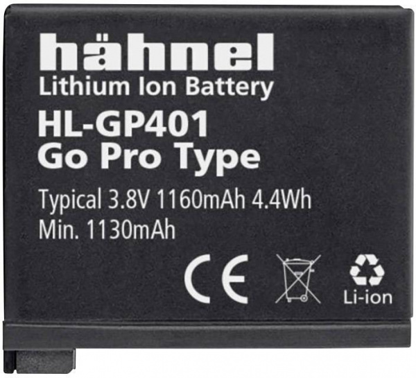 купить Haehnel GoPro Hero HD4, HL-GP401 Kamera-Akku ersetz
