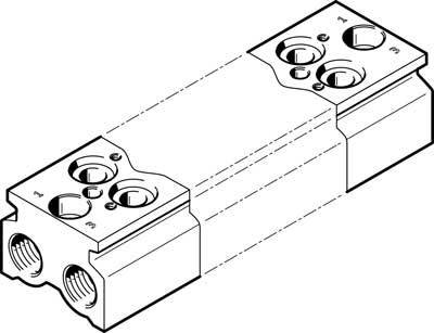 купить FESTO Anschlussblock 550568 CPE18-3/2-PRS-3/8-2  -