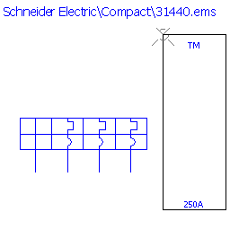 купить 31440 Schneider Electric trip unit - TMD 250 A / 4 poles 3d / NS250