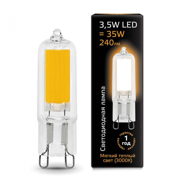 купить Лампа светодиодная LED G9 AC220-240В 3.5Вт 3000К Glass Gauss 107809103