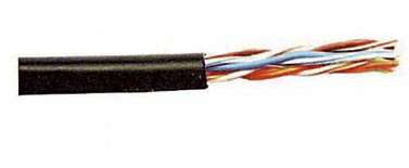купить Кабель связи витая пара U/UTP кат.5е 4х2х24AWG solid LDPE (305м) черн. (м) ITK LC3-C5E04-139