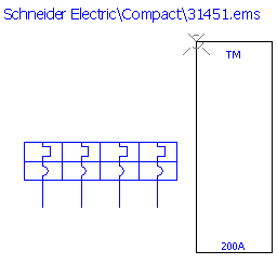 купить 31451 Schneider Electric trip unit - TMD 200 A / 4 poles 4d / NS250