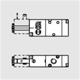 купить 7040020600 Metal Work 70 series valve electro-pneumatic couplings 3/8" 3/2 monostable slave with spring mechanical normally open