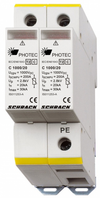 купить IS011210A Schrack Technik Photovoltaikabl. Klasse 2 (C) 1000Vdc, In 20kA