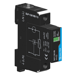 купить 8595090000000 Saltek combined type surge arrester for TN and TT systems or signal lines, installation at the entry into building / up to 135 V AC, 25 kA (8/20 µs), remote fault signalling / T2 (CSN EN 61643-11 ed.2)
