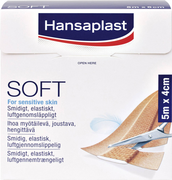 купить 1556526 Hansaplast SOFT Pflaster (L x B) 5 m x 4 c