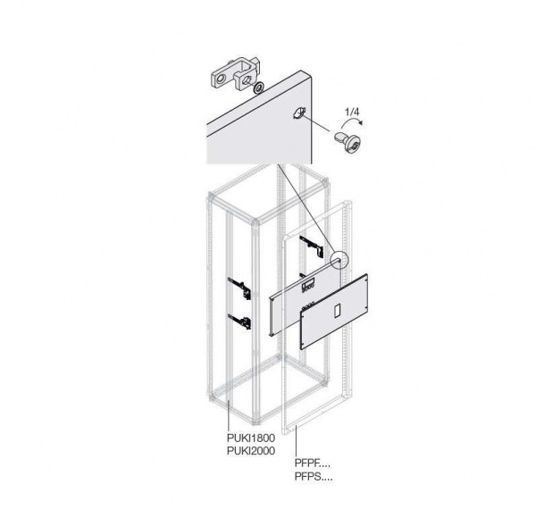 купить Комплект верт. 4 XT3 3P PLUG W=800мм ABB 1STQ009151A0000