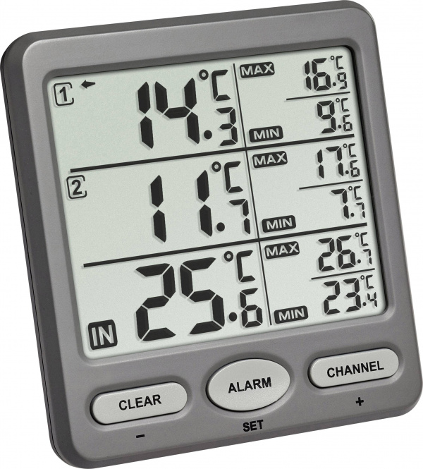 купить TFA TRIO Funk-Thermometer Anthrazit