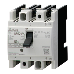 купить NF50-FA_3P_020A_F Mitsubishi Molded Case Circuit Breaker 3-Pole 20A Front connection type