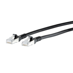 купить 130845A000-E Metz Patch cord copper (twisted pair) / Patchkabel RJ45 Cat.6A AWG26 S/FTP LSHF 10,0 m schwarz