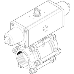 купить VZBA-3"-GG-63-T-22-F0710-V4V4T-PS180-R-90-4-C Festo Шаровой кран с приводом / 00992011