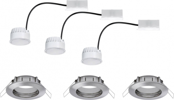 купить Paulmann 93976 Coin LED-Bad-Einbauleuchte 3er Set