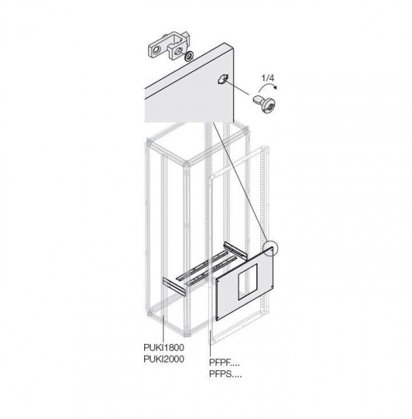 купить Комплект верт. E1.2 3/4P FIX-INT. W=800мм ABB 1STQ008188A0000