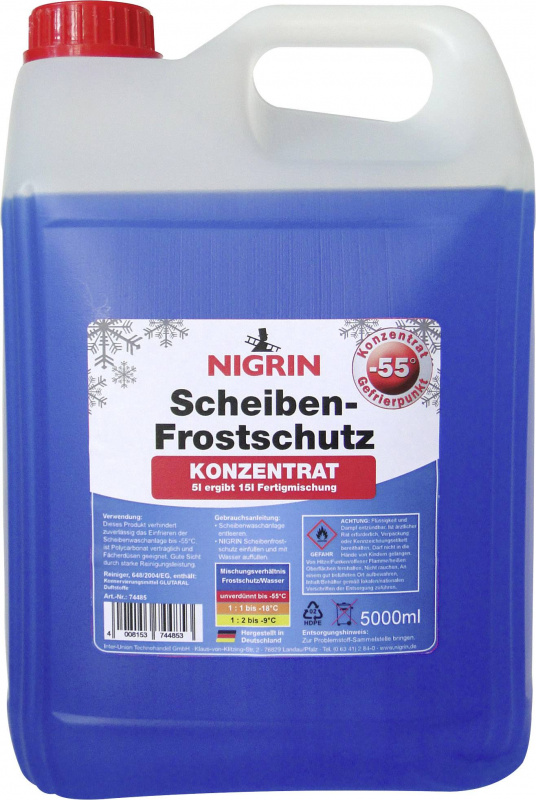 купить Nigrin Scheibenfrostschutz Konzentrat 74485 5 l